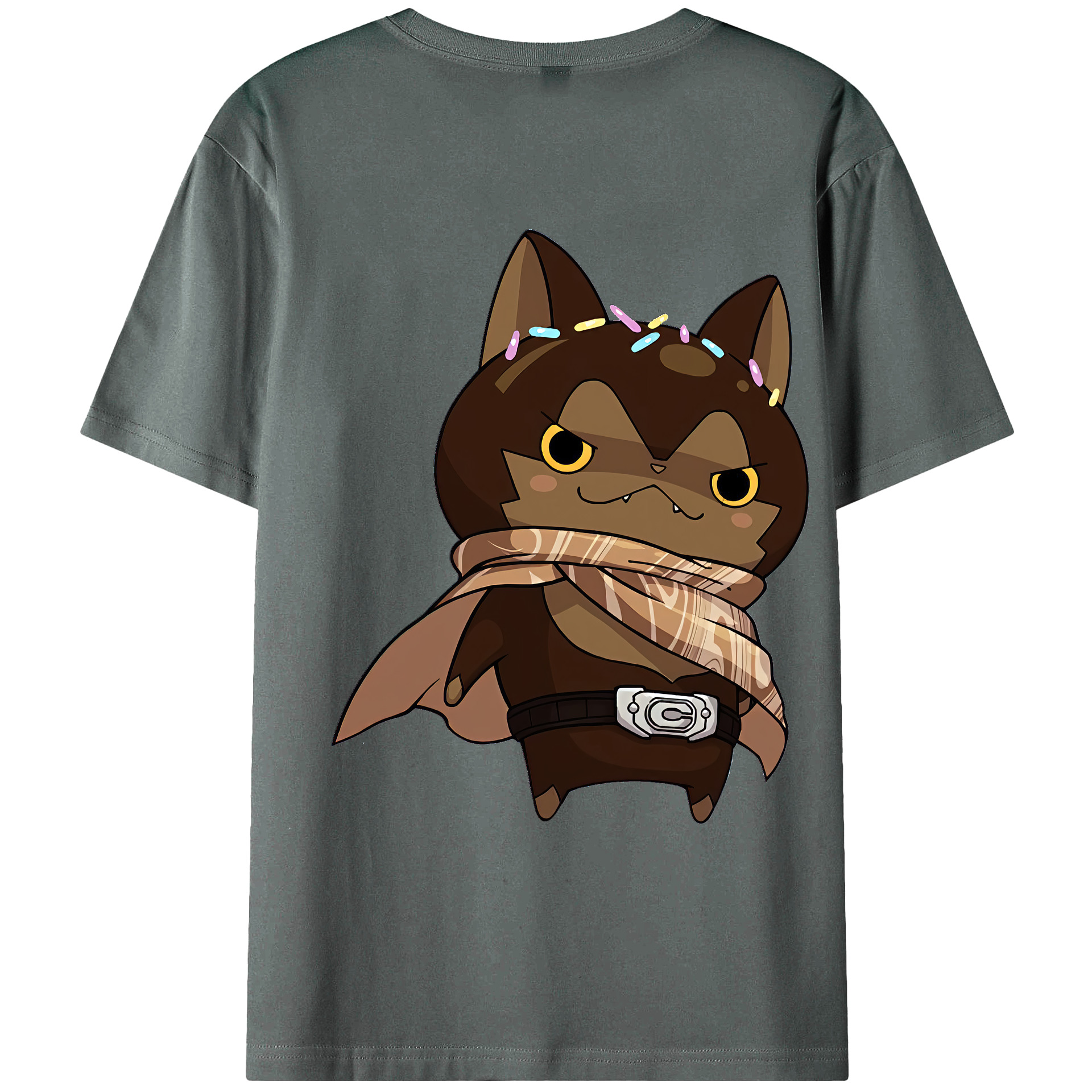 （画像用） 妖怪ウォッチ Yo-kai Watch 綿100％ メンズ半袖Tシャツ（バックプリント） 通気性